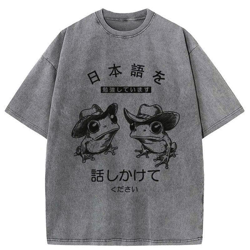 Kyoto-Lion Please Talk To Me Washed T-Shirt