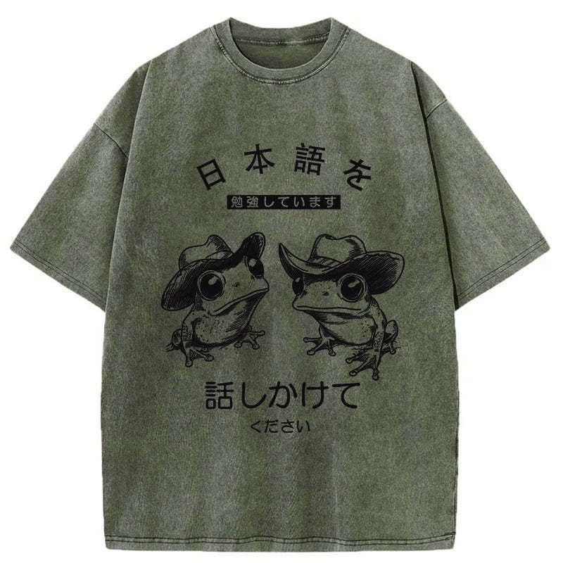 Kyoto-Lion Please Talk To Me Washed T-Shirt