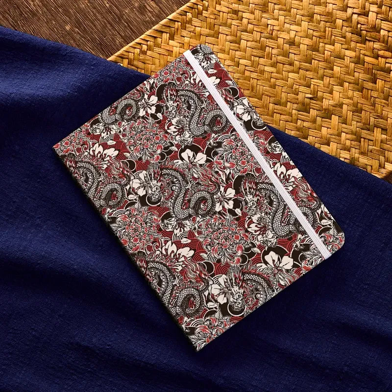 Japanese Retro Dragon Notebook for Travel