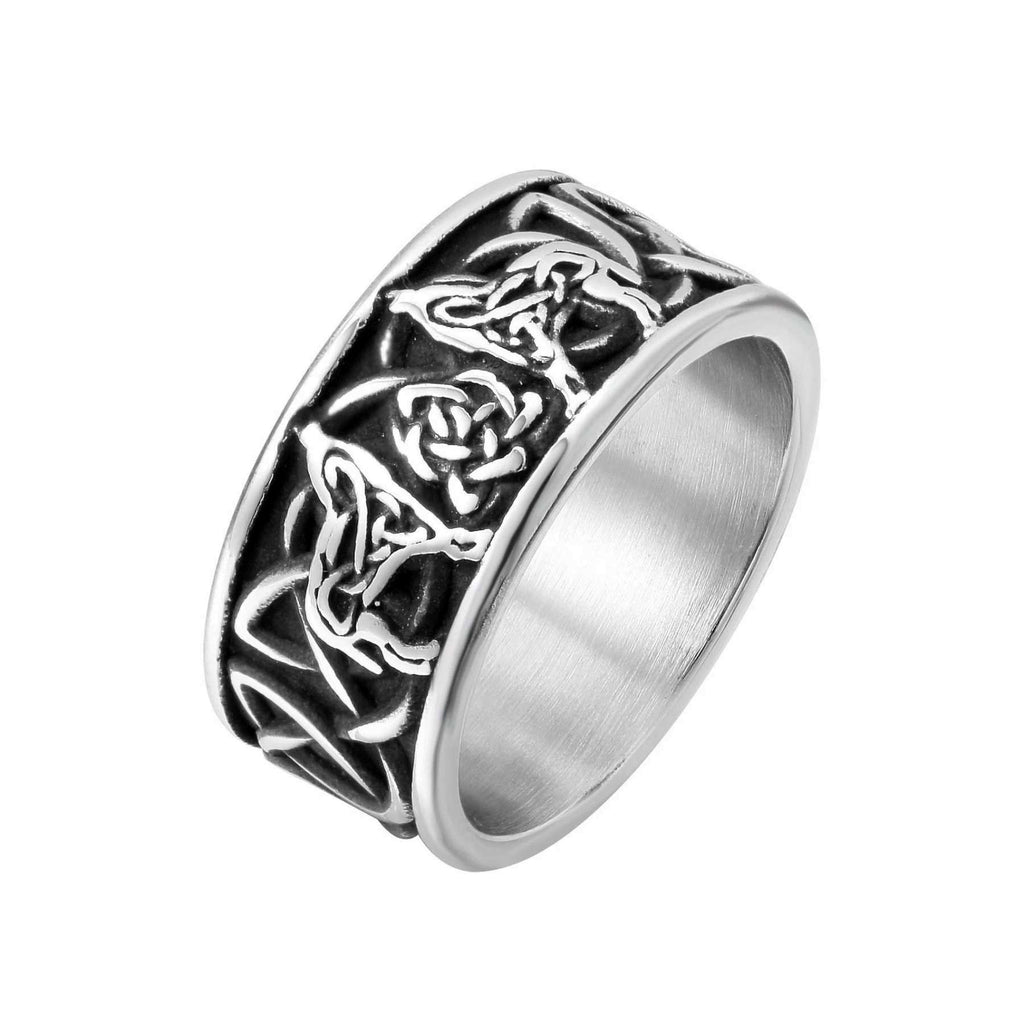 Kyoto-Lion Viking Totem Celtic Pattern Ring