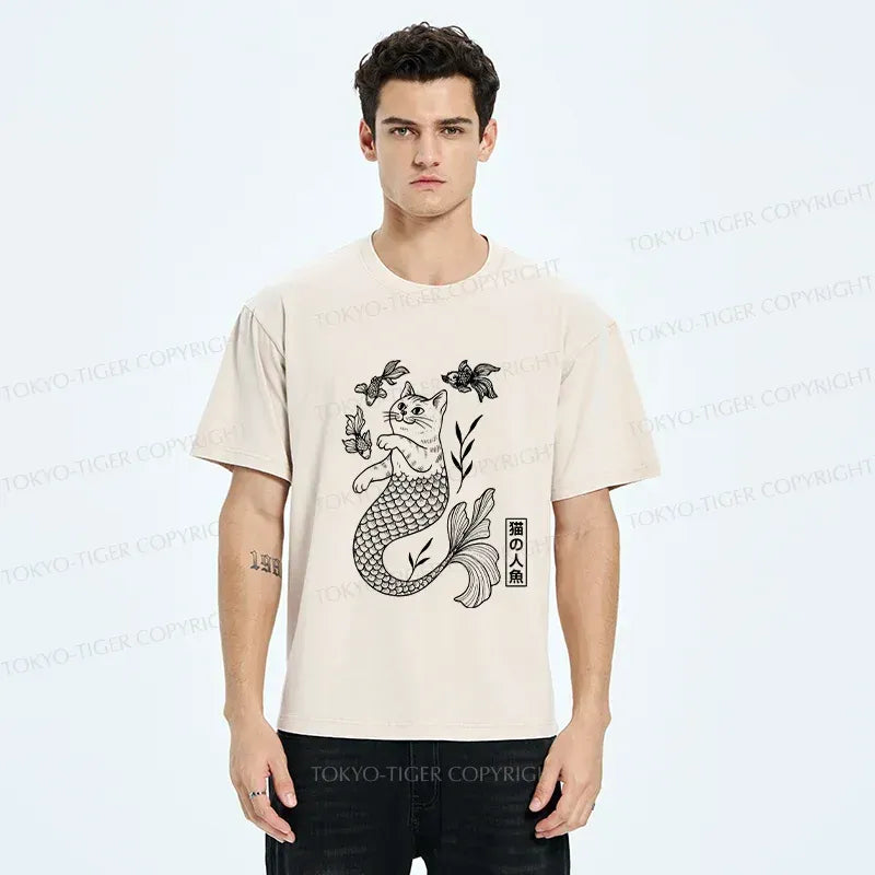 Kyoto-Lion Washed T-Shirt on Sale