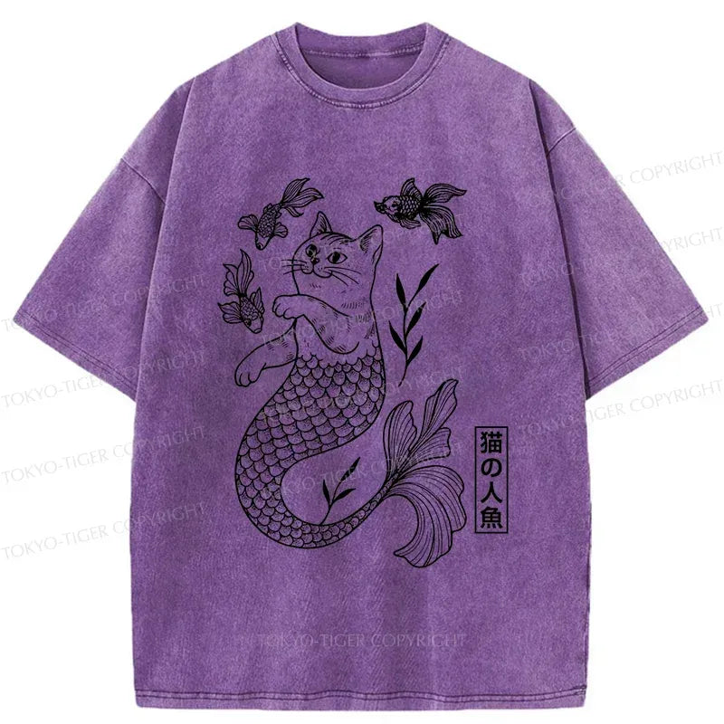 Funny Catfish Japanese T-Shirt for Summer