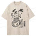 Funny Catfish Japanese T-Shirt for Summer