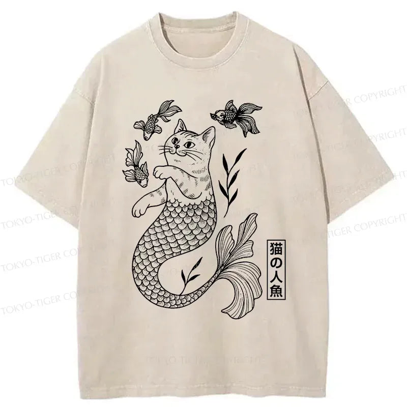 Funny Catfish Japanese T-Shirt for Summer