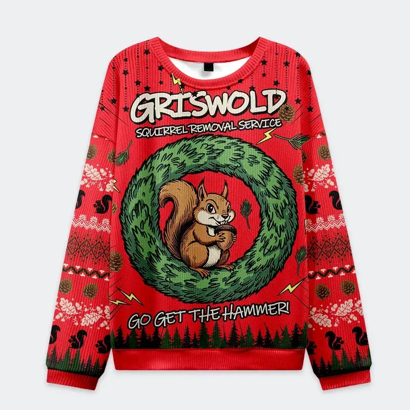 Kyoto Lion squirrel removal sweater for holiday party
