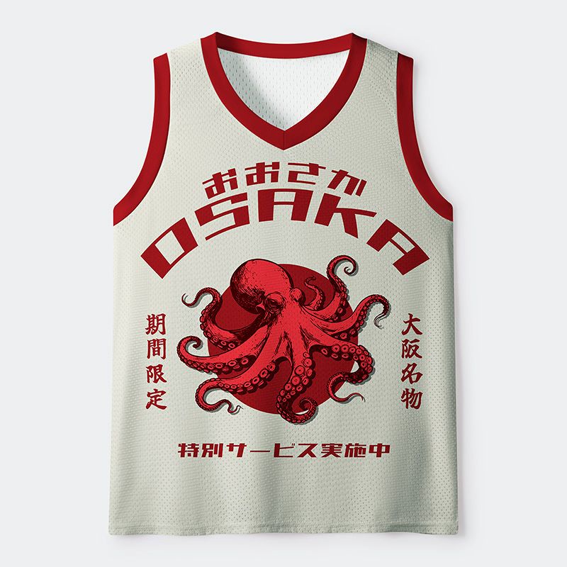 Funny Octopus Mesh Tank Top for Summer