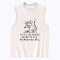 Japanese Washed Rat Tank for Streetwear