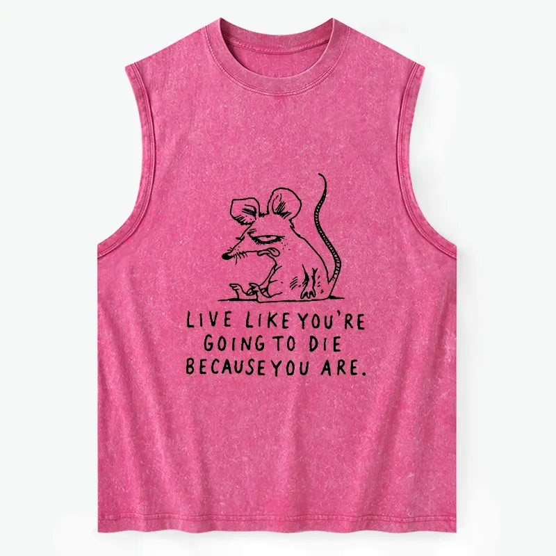 Japanese Washed Rat Tank for Streetwear