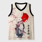 Kyoto-Lion Samurai Rabbit Mesh Tank Top