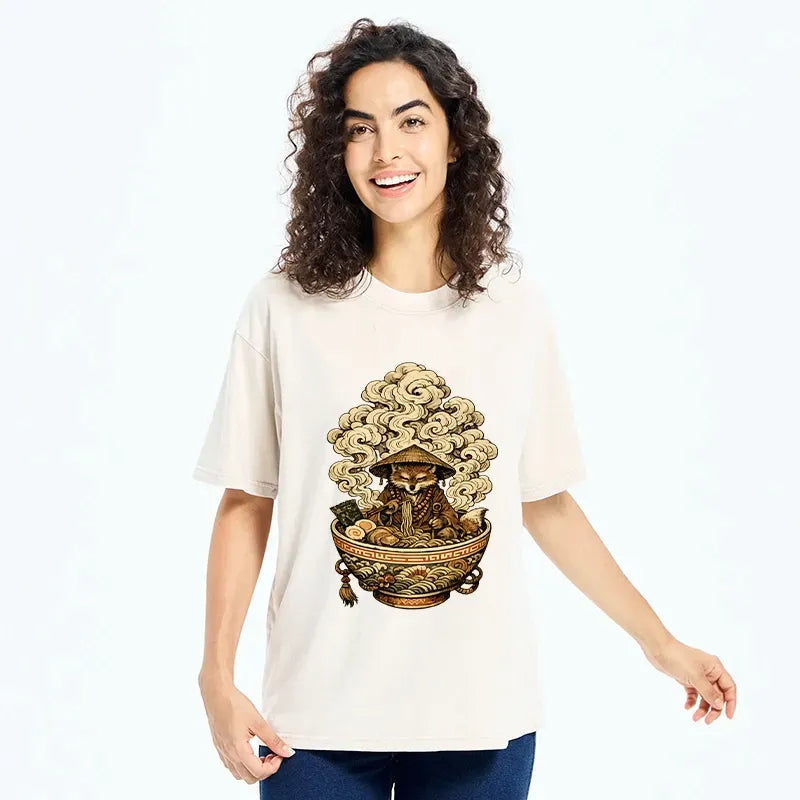 Kyoto-Lion Zen Fox Ramen Shirt Best Seller