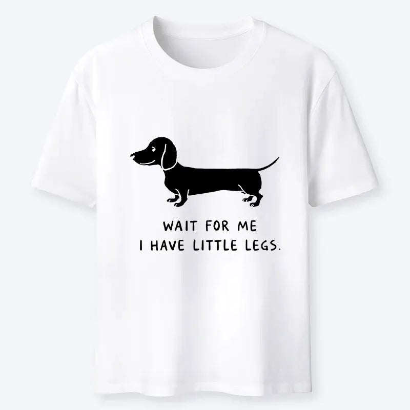 Japanese Vintage Dachshund T-Shirt for Daily Wear