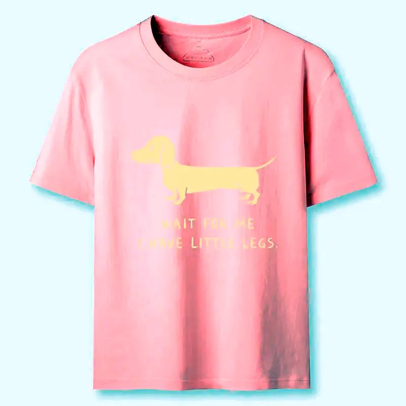 Japanese Vintage Dachshund T-Shirt for Daily Wear