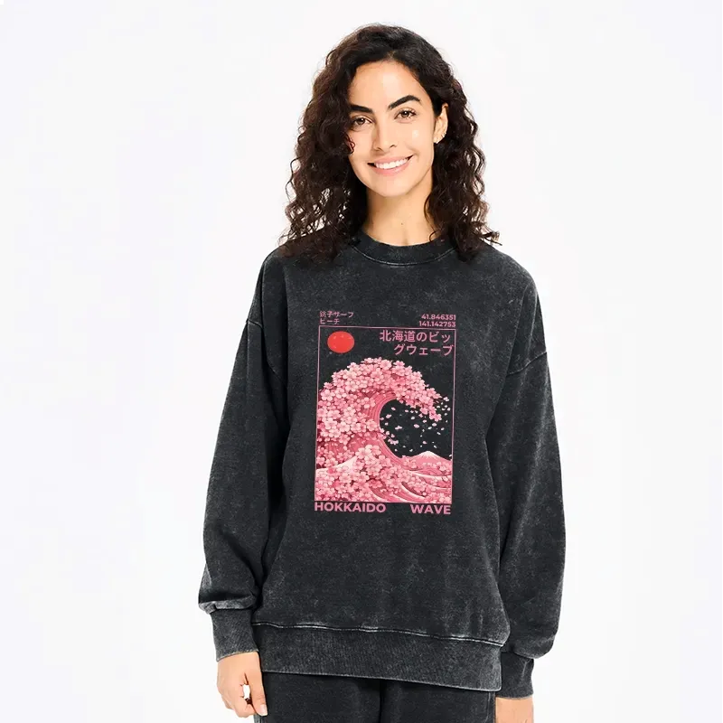 Washed Sweatshirt for Daily Wear