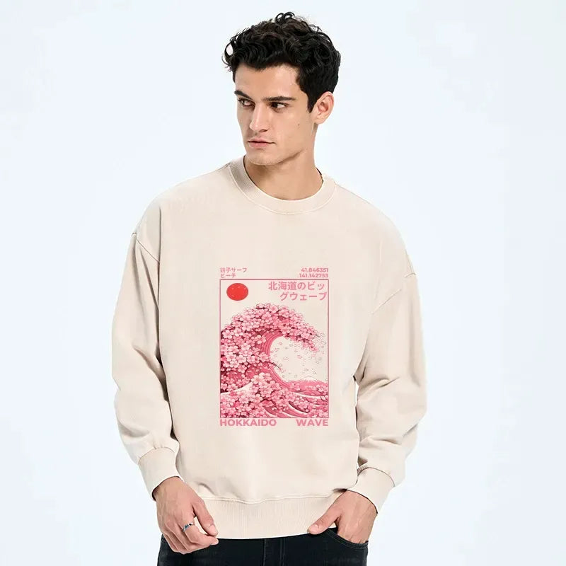 Washed Sweatshirt for Daily Wear