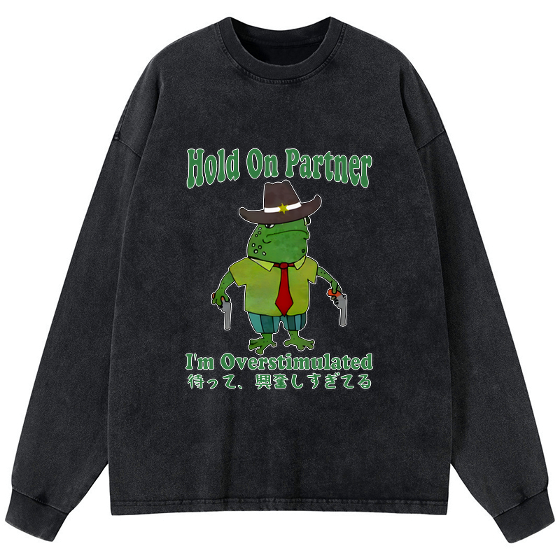 unisex japanese washed long sleeve t-shirt