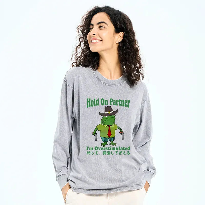 unisex japanese washed long sleeve t-shirt
