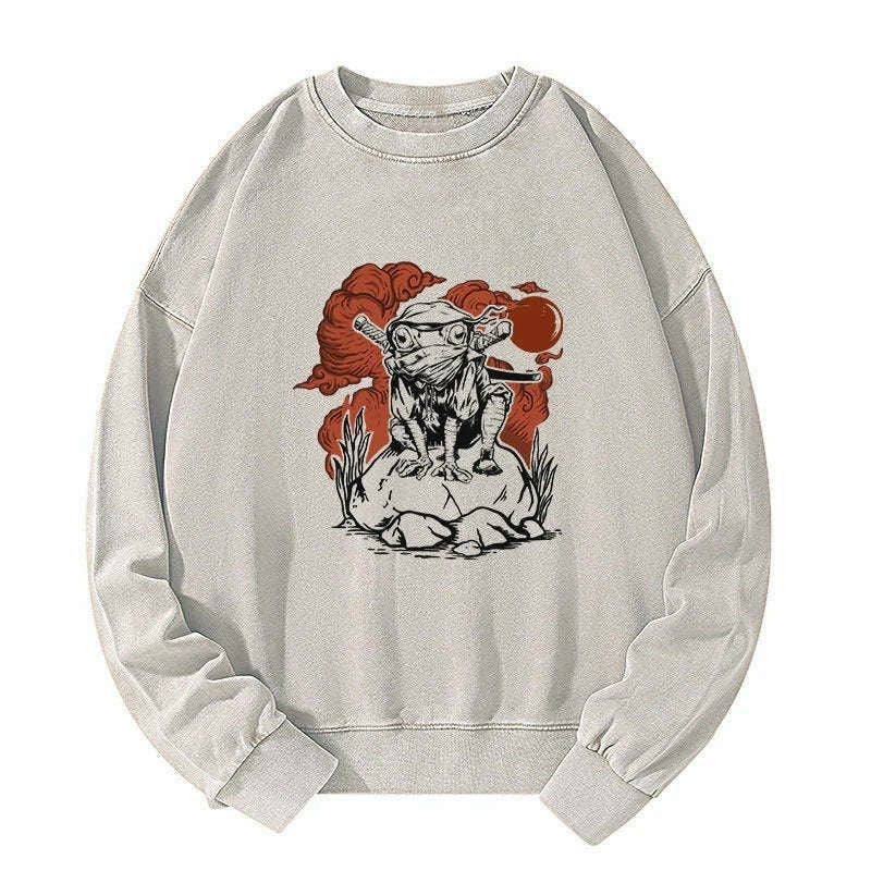 kyoto lion ninja frog sweatshirt on sale