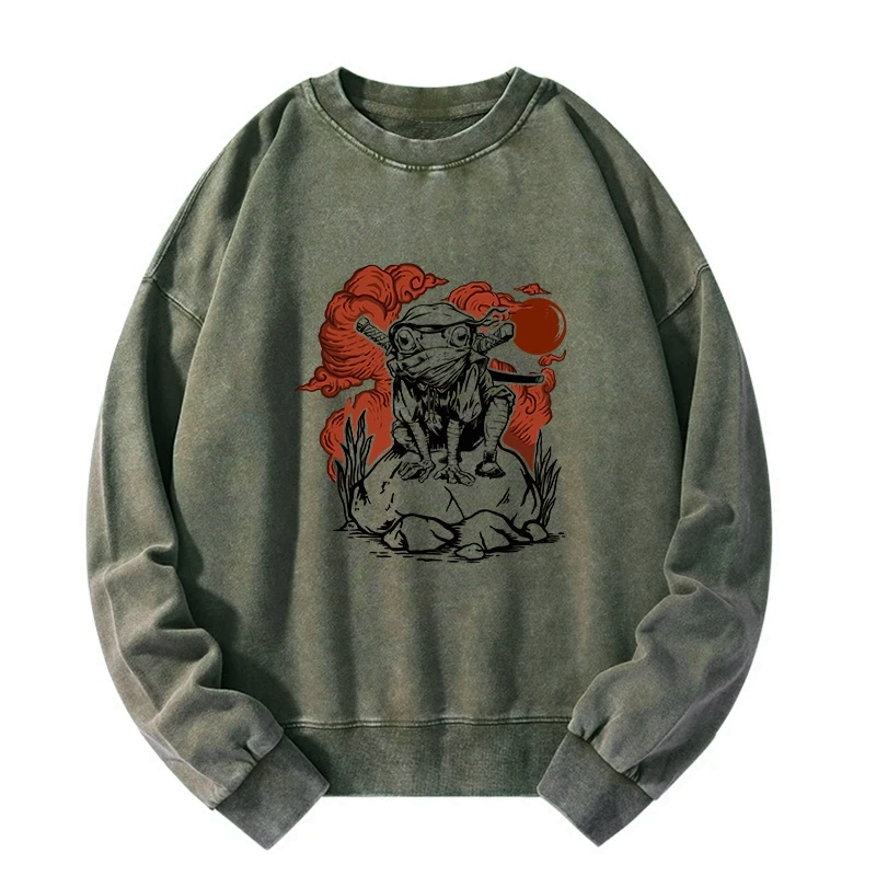 kyoto lion ninja frog sweatshirt on sale
