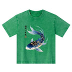 Watercolor Koi Fish Kids Tee for Summer