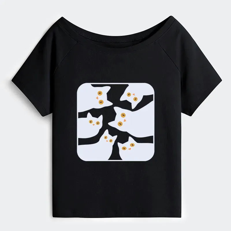 Trendy Kyoto Cat Shirt for Casual Wear