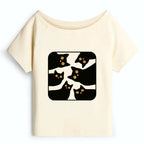 Kyoto-Lion Cats Are Watching You Off Shoulder T-Shirt