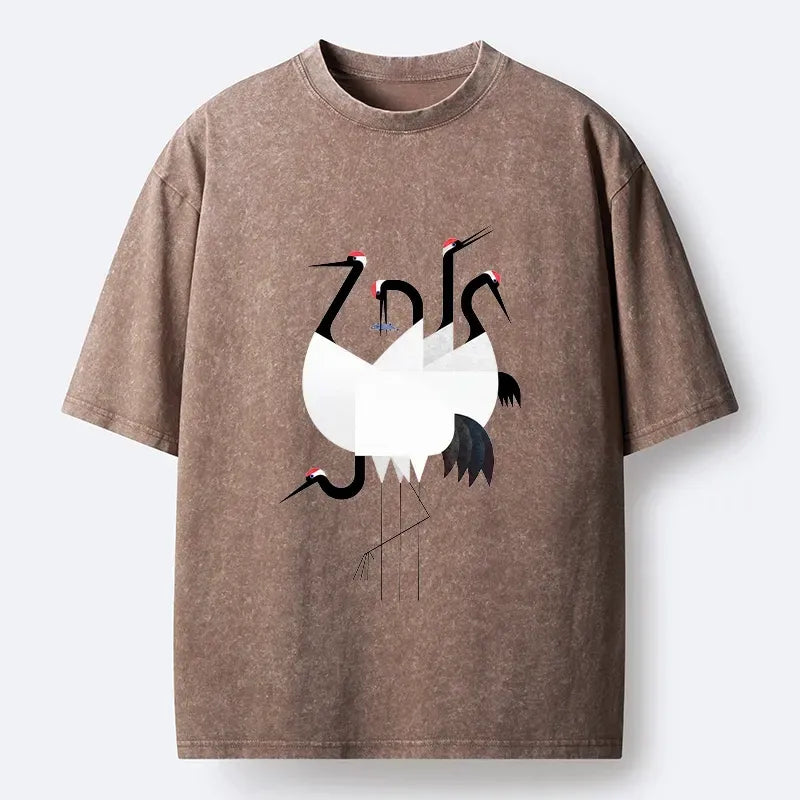 Minimal Crane T-Shirt for Summer