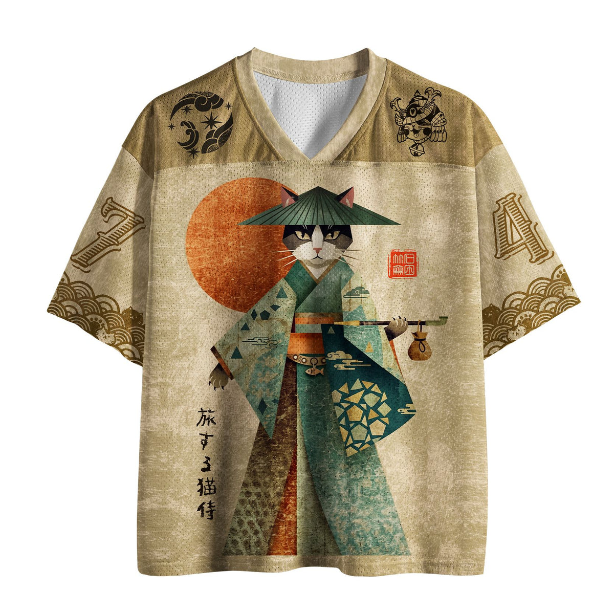 Kyoto-Lion Journey Of The Cat Samurai Mesh Jersey