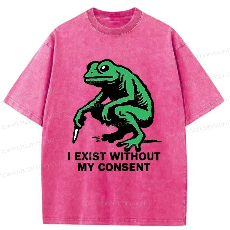 Kyoto-Lion Dangerous Frog Japan Washed T-Shirt