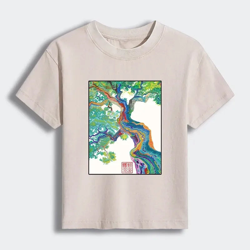 Magic Tree Japanese T-shirt for Summer