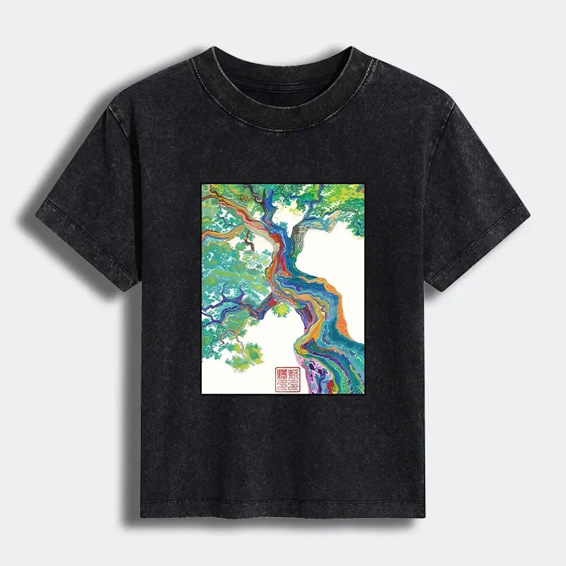 Magic Tree Japanese T-shirt for Summer