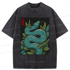 kyoto lion vintage washed t shirt