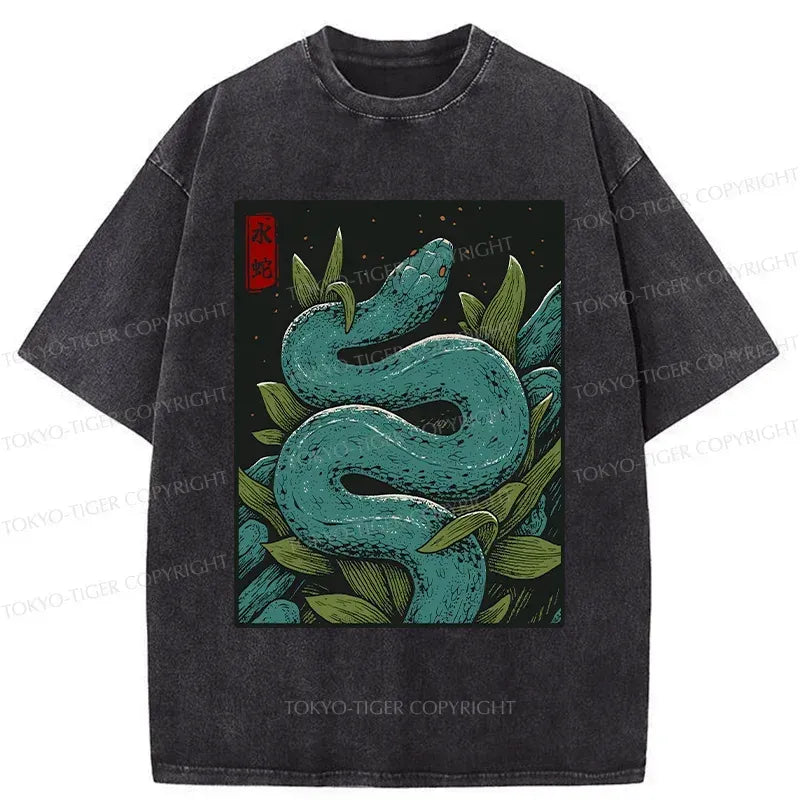 kyoto lion vintage washed t shirt