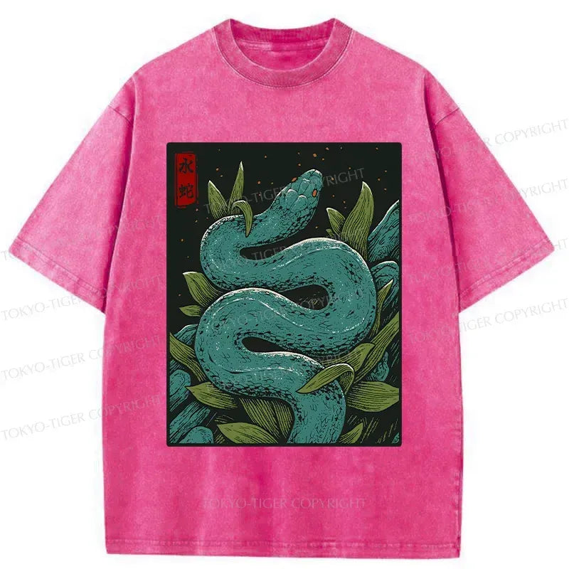 Kyoto-Lion Vintage Python Washed T-Shirt