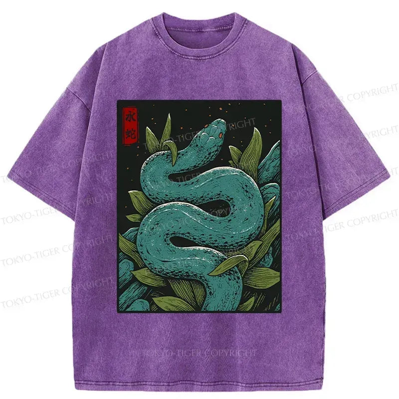 kyoto lion vintage washed t shirt