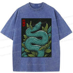 Kyoto-Lion Vintage Python Washed T-Shirt