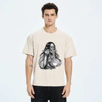 Kyoto-Lion Unisex Cotton T-Shirt Streetwear