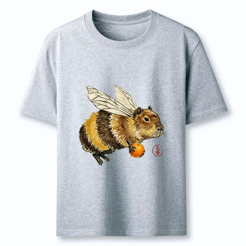 Funny Capybara Bee Meme T-Shirt