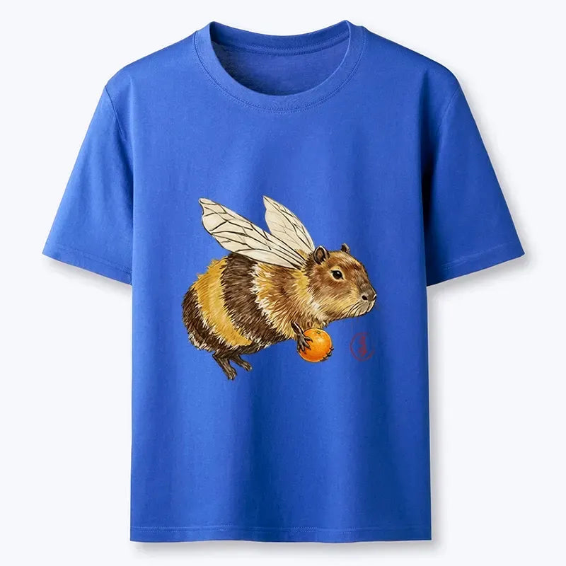Kyoto-Lion Funny Capybara Bee Meme Art Classic T-Shirt