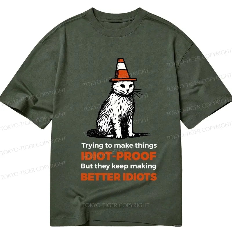 Kyoto-Lion Stupid Cat Classic T-Shirt