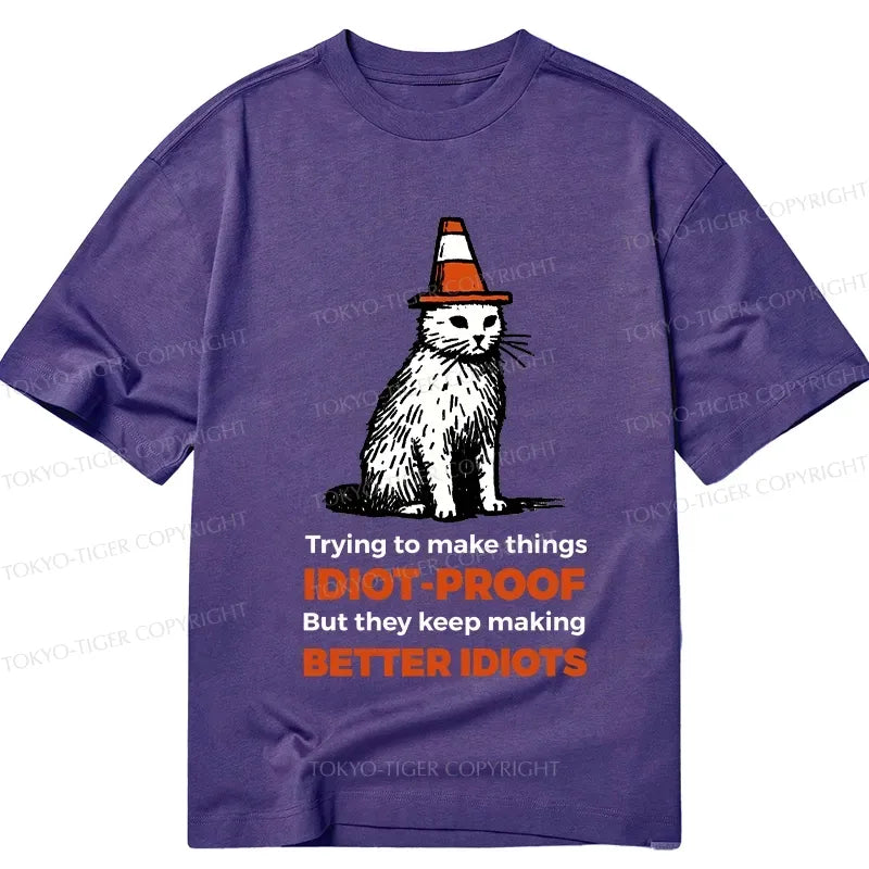 super soft cotton cat tee for summer