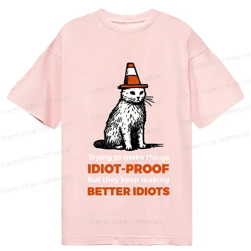 super soft cotton cat tee for summer