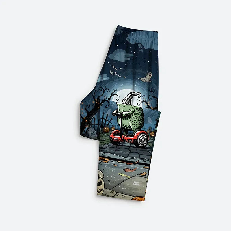 Kyoto-Lion Frog Riding A Balance Scooter Family Pajama Sets