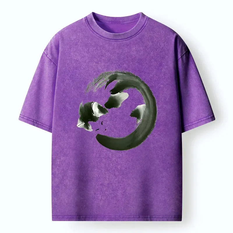 Ukiyo-e Cat T-Shirt for Daily Wear