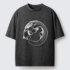 Japanese Zen Cat Washed T-Shirt