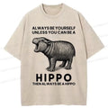 funny Japanese washed t-shirt for daily wear