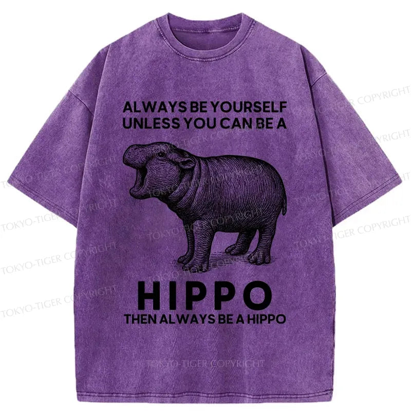 unisex Kyoto-Lion hippo tee streetwear