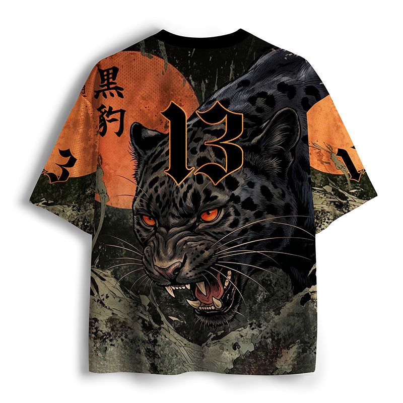 Black Panther Mesh Jersey for Streetwear