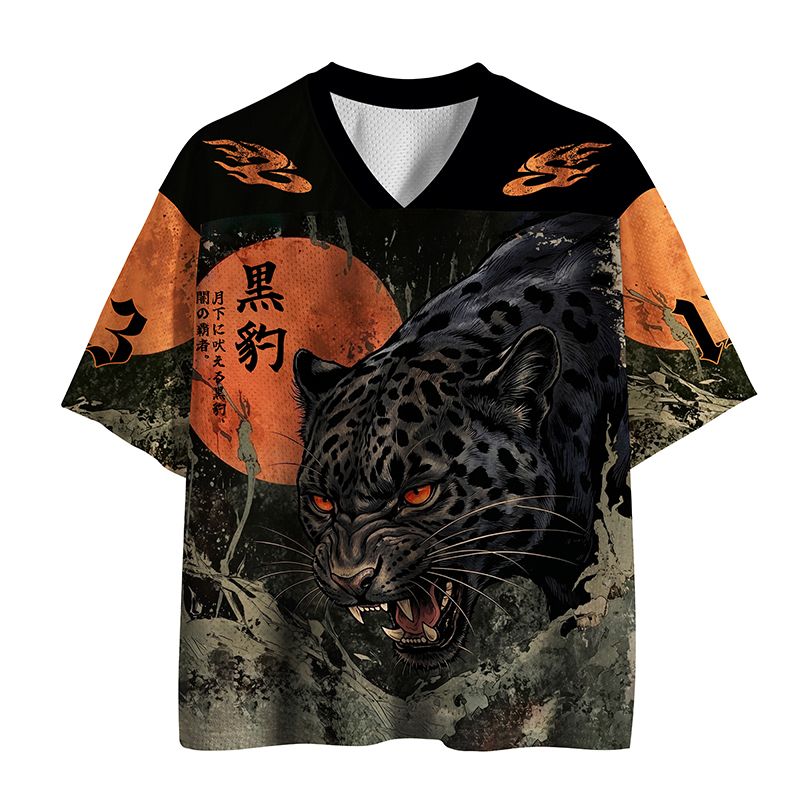 Black Panther Mesh Jersey for Streetwear
