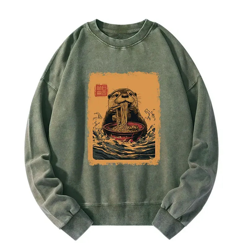 Ramen Lover Otter Sweatshirt on Sale
