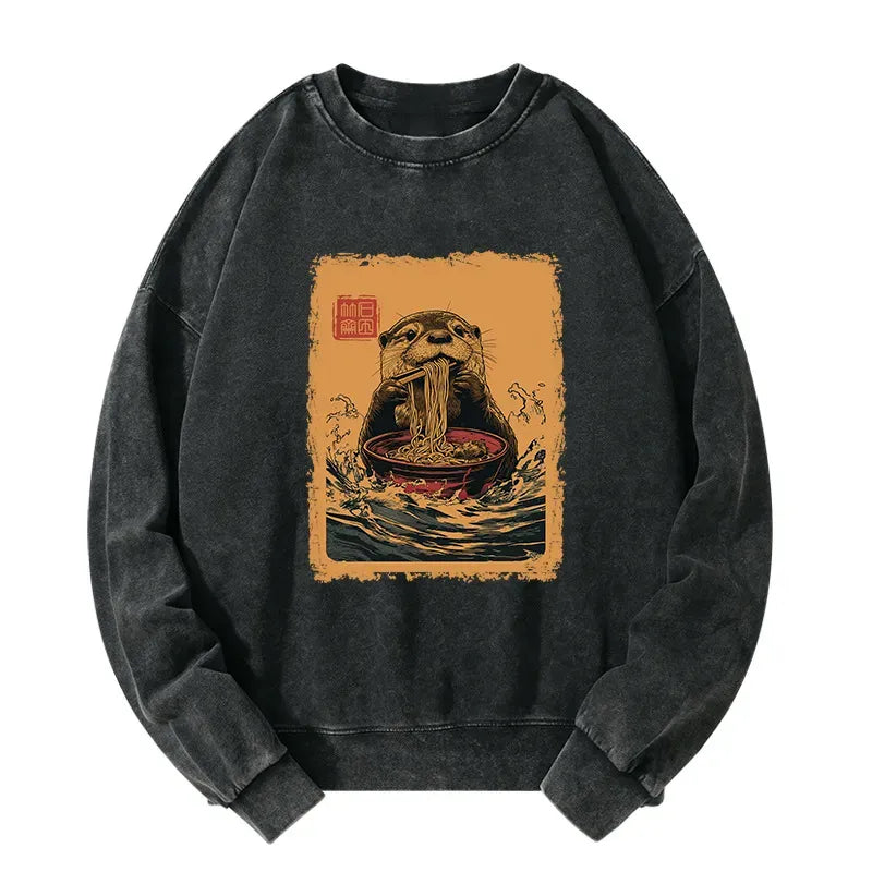 Ramen Lover Otter Sweatshirt on Sale